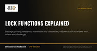 United Doors and Locks guide: Lock functions explained