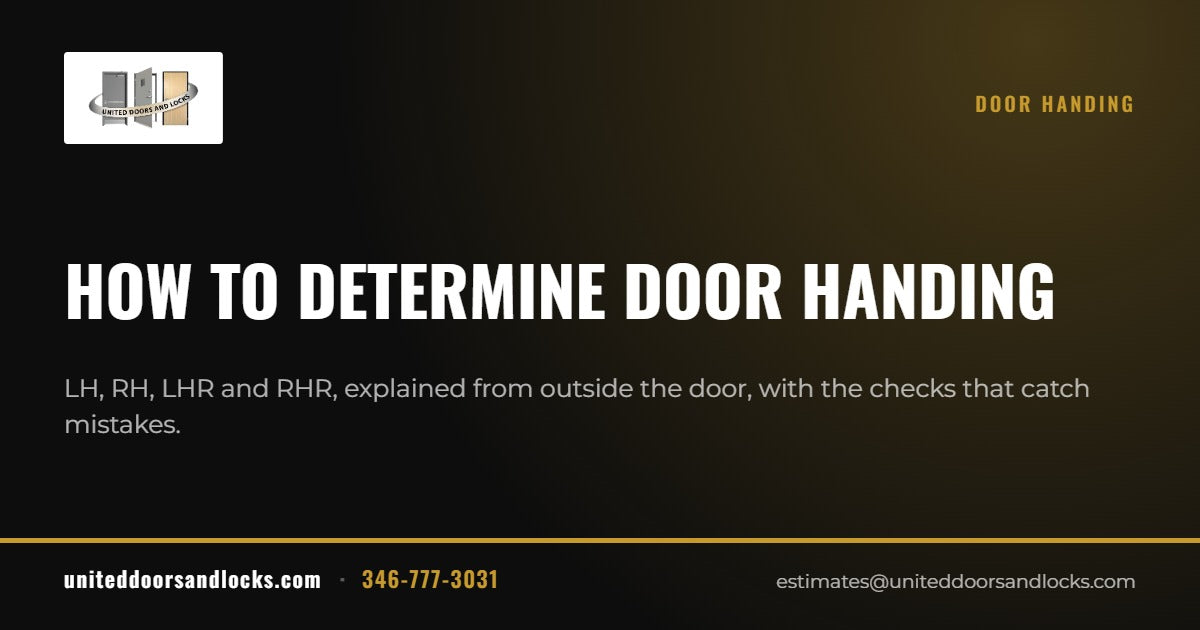 United Doors and Locks guide: How to determine door handing