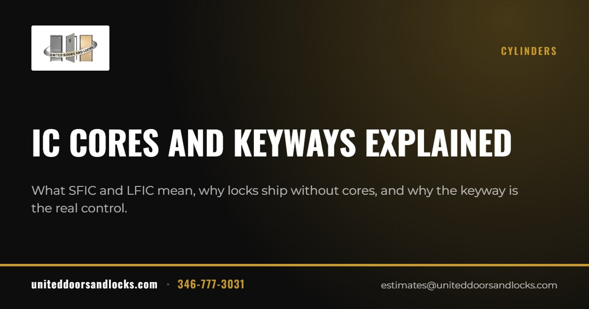 United Doors and Locks guide: IC cores and keyways explained
