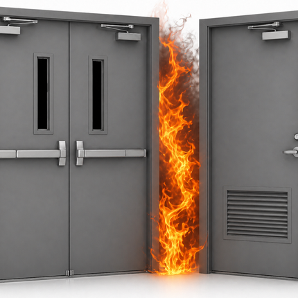 Fire-Rated Metal Door