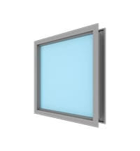 Hollow Metal Borrowed Lite Frame