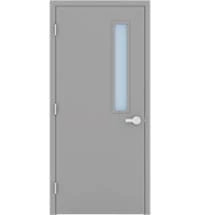 Hollow Metal Door with Lite Kit & Glass