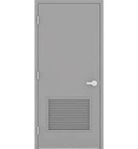 Hollow Metal Door with Louver