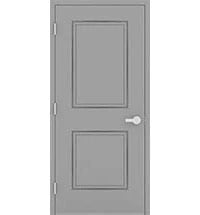 2-Panel Embossed Hollow Metal Door